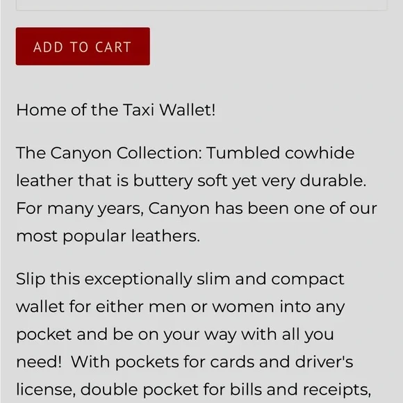 Brown Leather Original Taxi Wallet - Picture 5 of 5